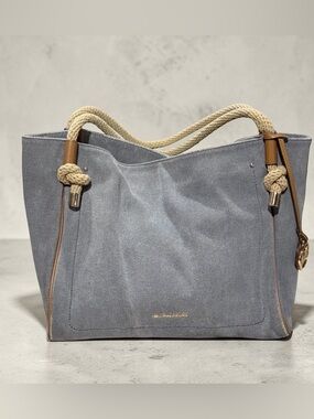 Michael Kors Denim Blue Isla Large Grab Bag